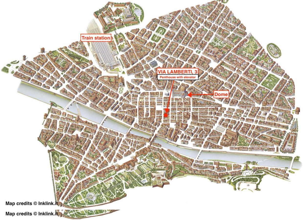Via Lamberti, 3 - Florence Charming Apartments - Charming And Historic 5Th-Floor Attic Apartment With Elevator In A Building At The Heart Of Vibrant Florence, Just A 2-Minute Walk From All Attractions Exteriör bild